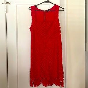 Lulus red lace dress